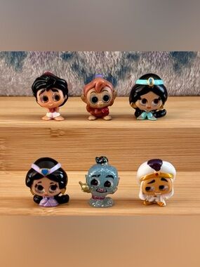 Disney Doorables SERIES 1-3 ALADDIN LOT OF 6 RARE GENIE